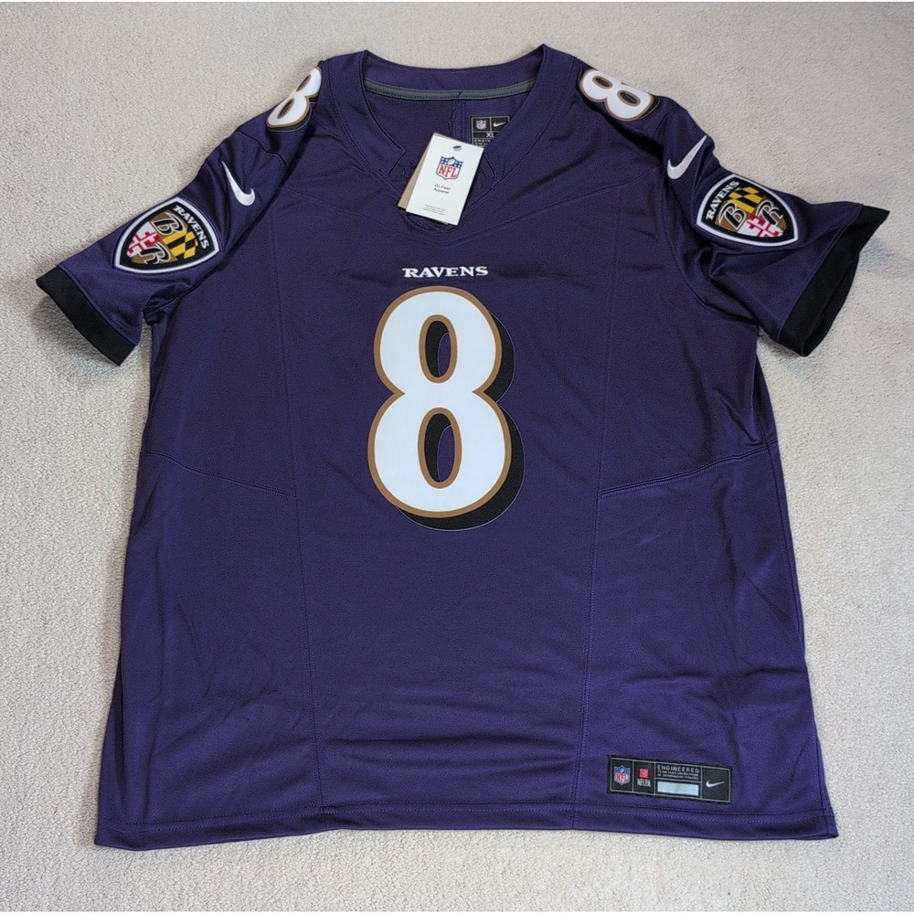 Baltimore Ravens Lamar Jackson Nike Purple Vapor FUSE Limited Jersey Mens XL - Picture 1 of 12